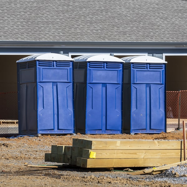 is there a specific order in which to place multiple portable restrooms in Manchester Washington